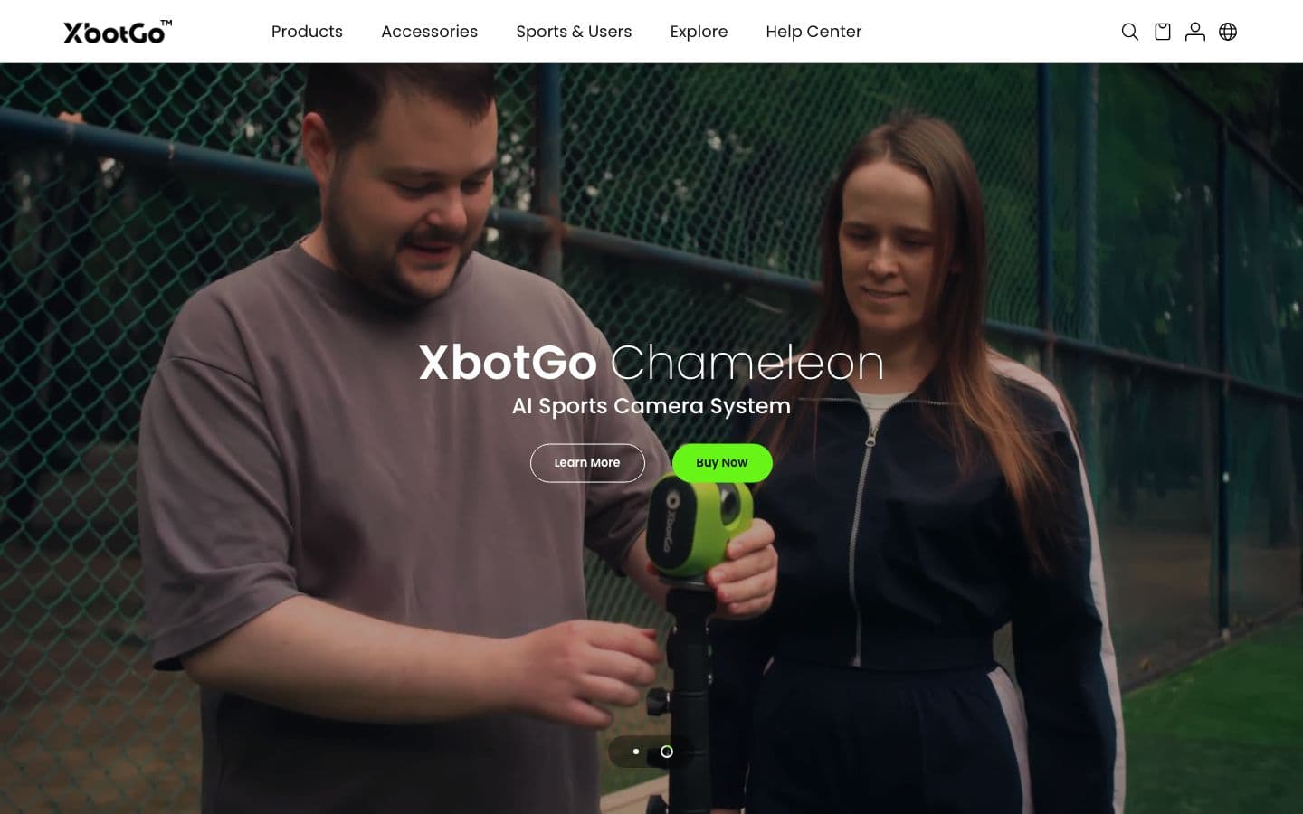 The XbotGo homepage